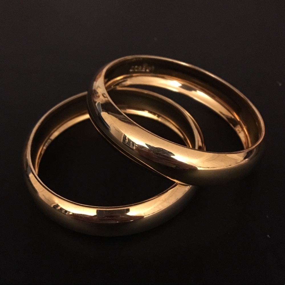 TWO J. Crew Gold Bracelets